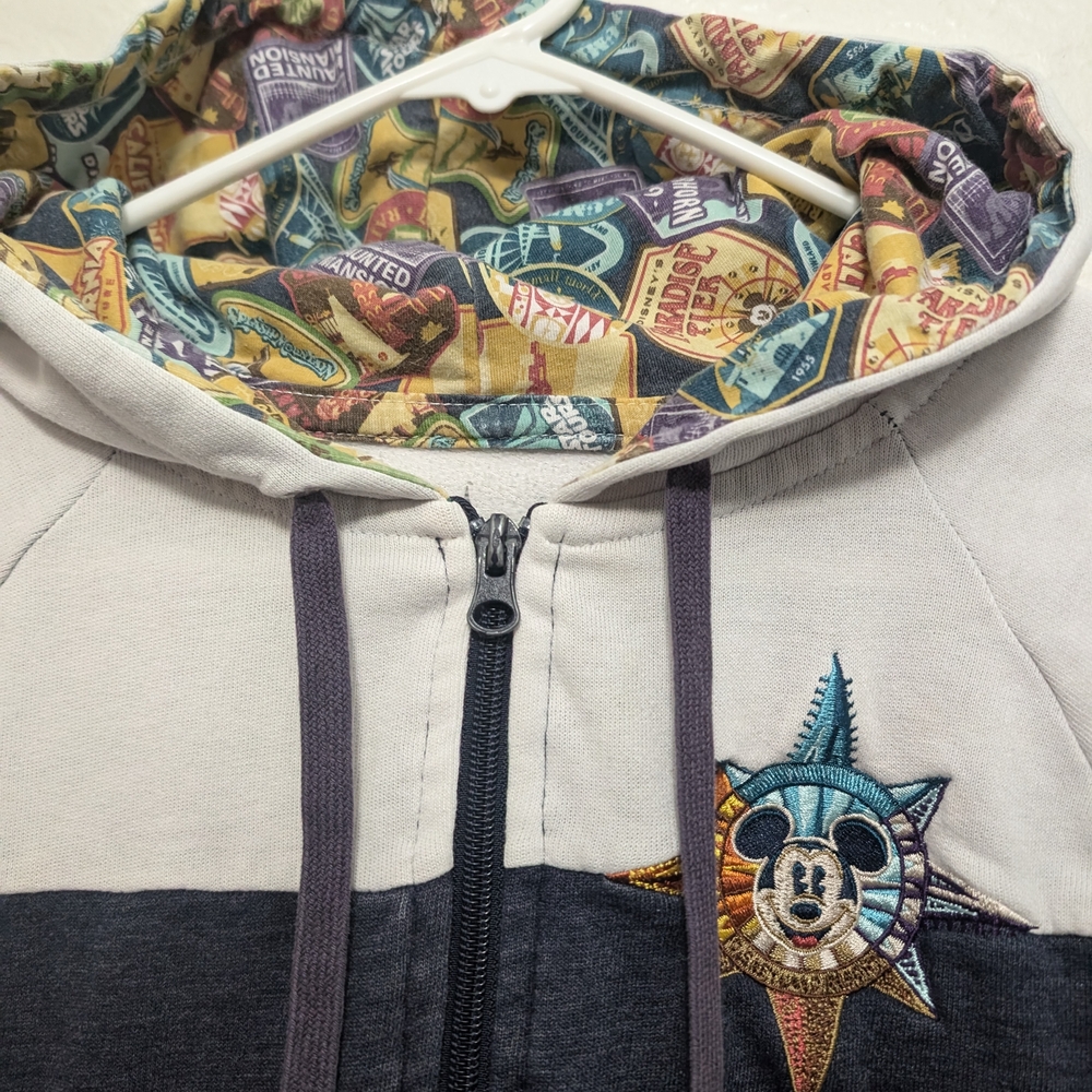 Disneyland Resort Parks Mickey Mouse Zip Up Hoodie S  Discover The Magic Youth